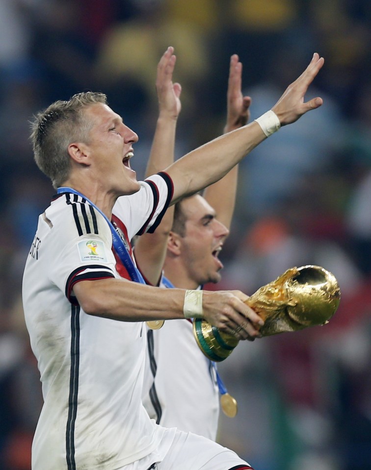 Bastian Schweinsteiger and Philipp Lahm were part of the World Cup-winning Germany team