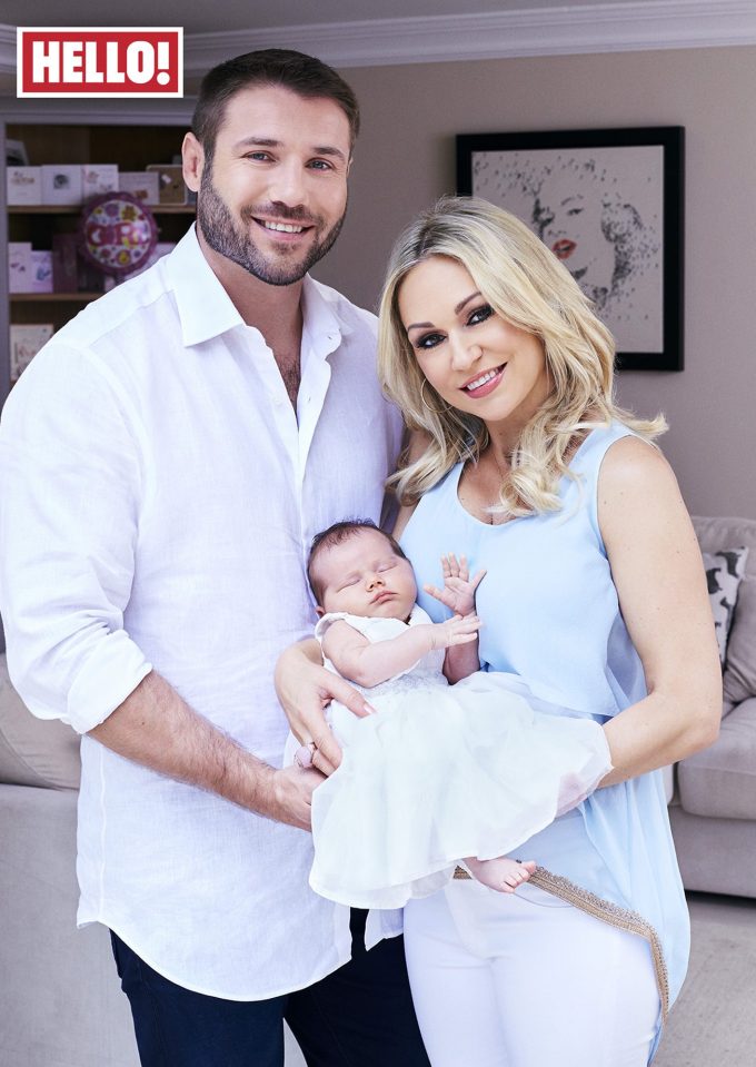 Ben and Kristina show off their adorable new baby