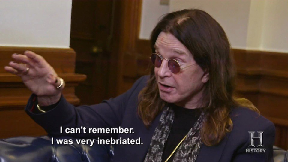 The Black Sabbath frontman was persuaded to take a trip back to The Alamo war memorial – 33 years after he was arrested for peeing on it