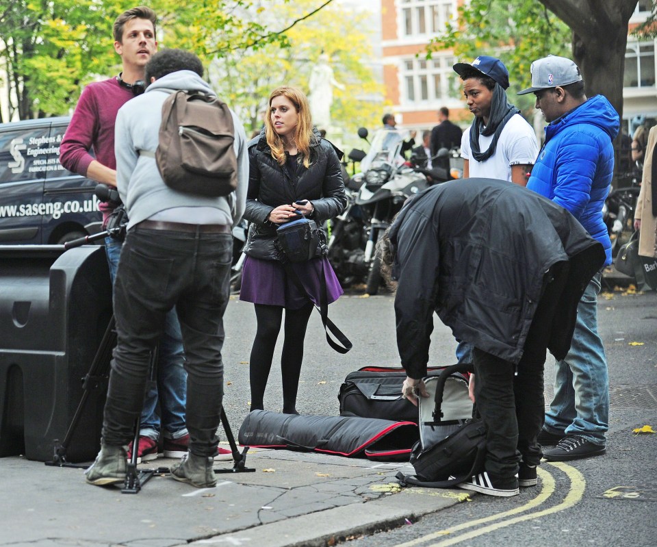 EXC - PRINCESS BEATRICE DIRECTING A SMALL PRODUCTION