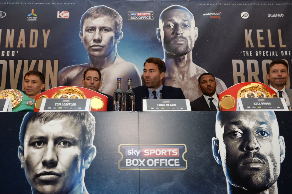 Gennady Golovkin (left) and Kell Brook