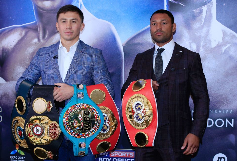 Gennady Golovkin (left) and Kell Brook