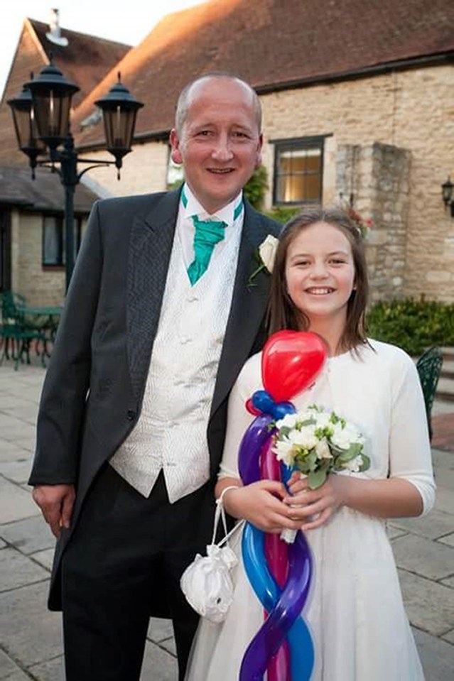 The family of Robin Chard have released this photo of the tragic cyclist with his daughter Erin Parker