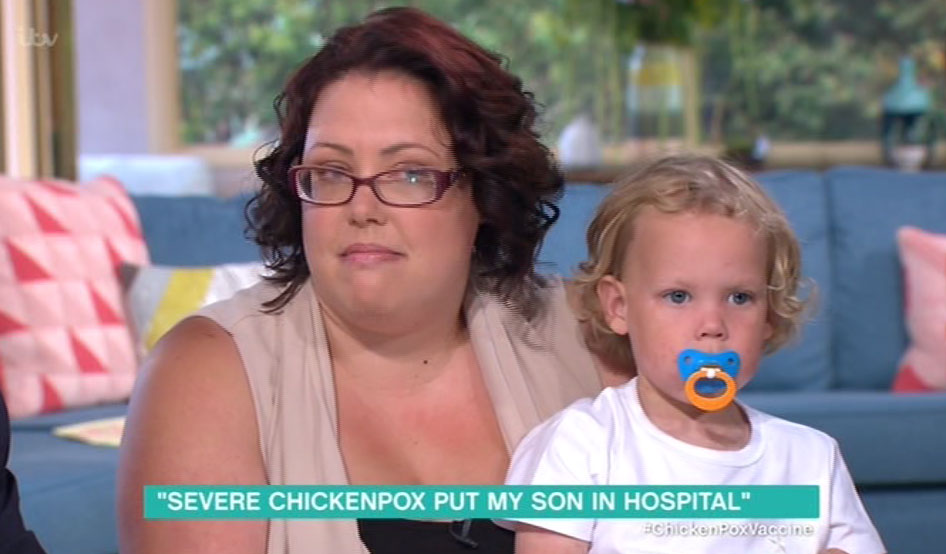 Sarah Allen has called on the NHS to offer chickenpox for all children after her son was hospitalised for five days because of the disease