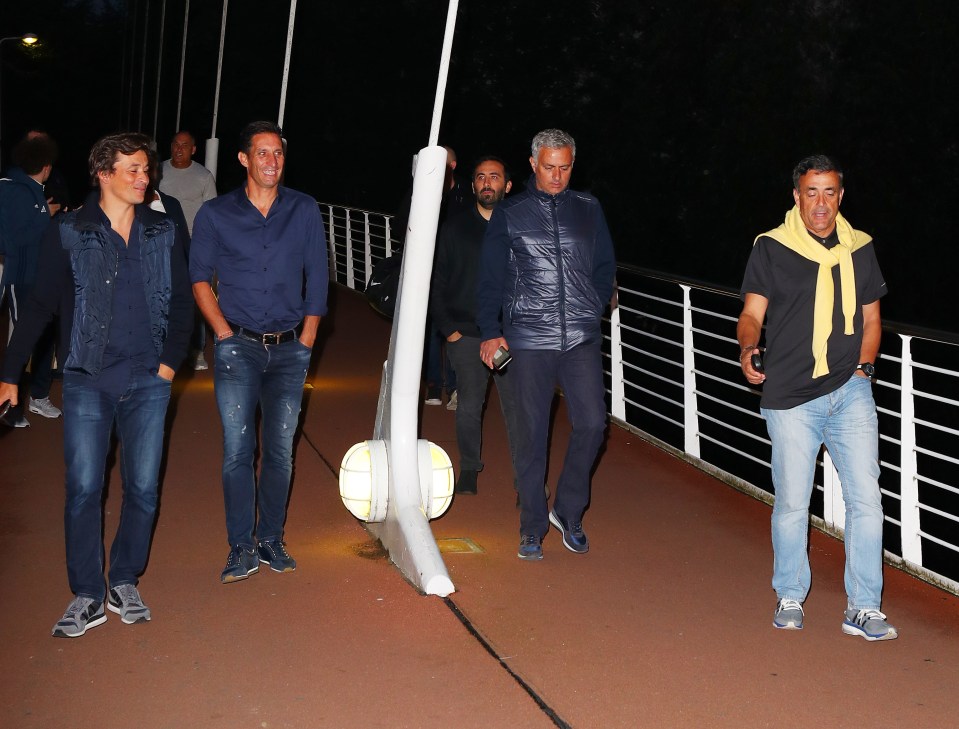  Jose Mourinho was joined by Rui Faria and Co for a pre-season dinner at San Carlo