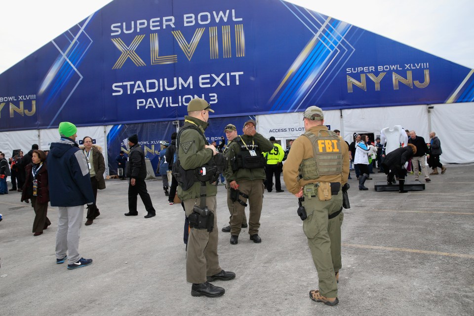  Heavy FBI security surrounds the Super Bowl