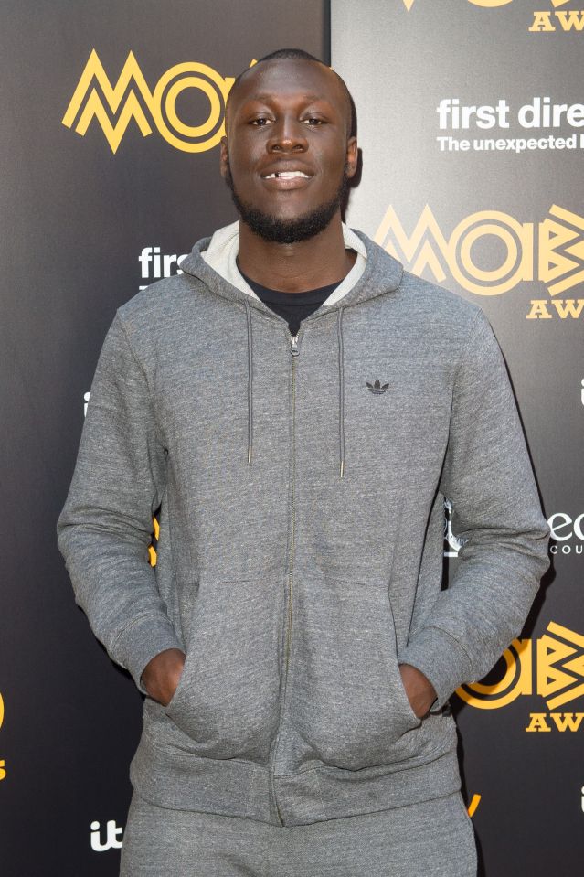 Grime star . . . Stormzy at Mobo awards