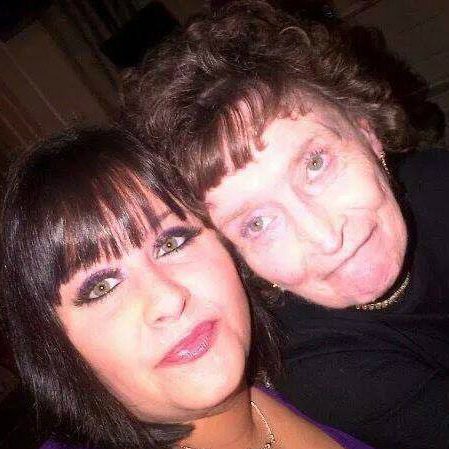 Kirsty, pictured with her mum Rita, who was brutally murdered by her own son