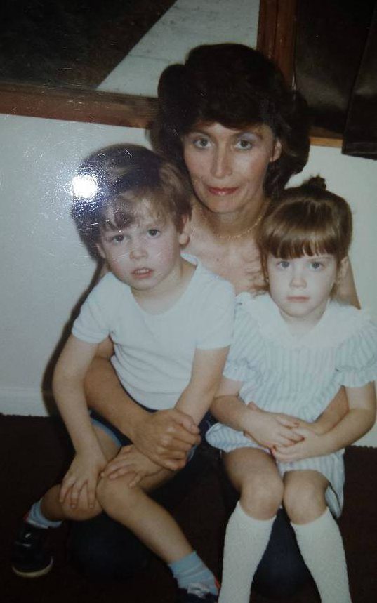 Rita, pictured here with Kirsty and Karl as children, took the death of her son very hard