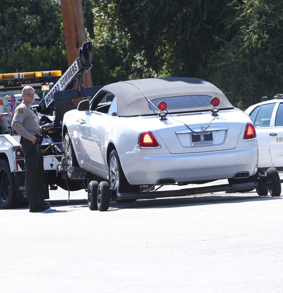  Kris's car was toed away from the scene