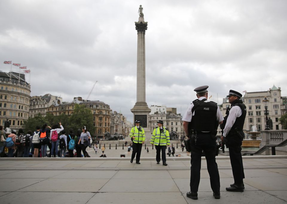  Landmark ... Area was in lockdown around famous site just a few hundred yards from Downing Street (stock image)