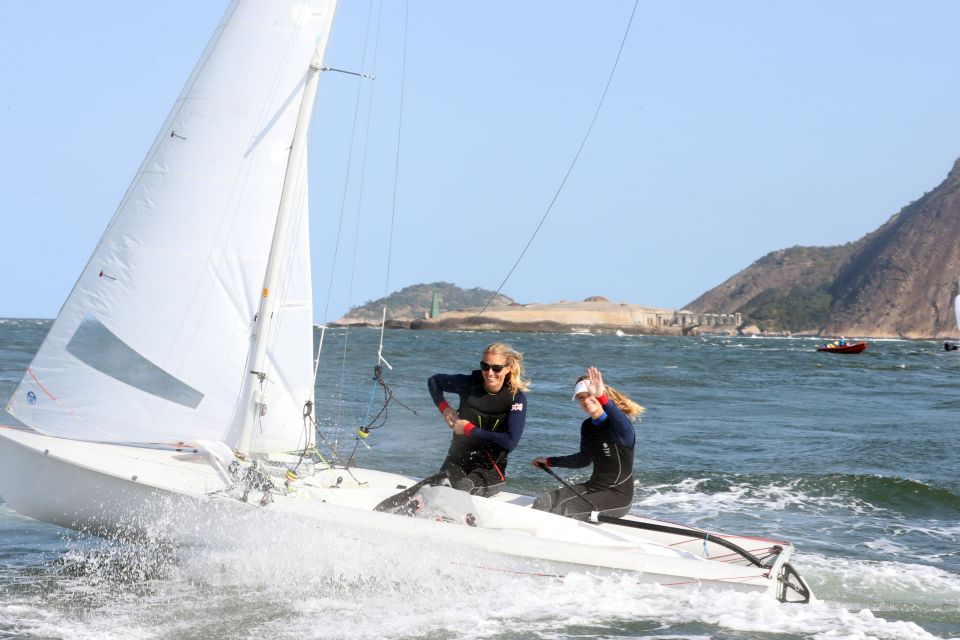  Team GB 470 class sailors are bidding for gold at the Rio Olympics this summer