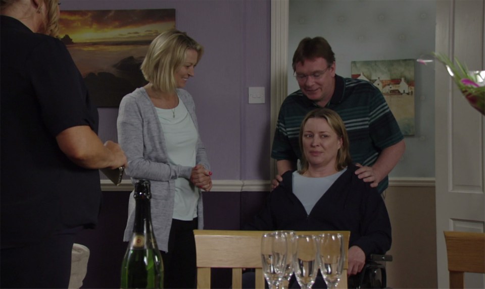 Jane Beale returned to Albert Square tonight after almost being killed by her son