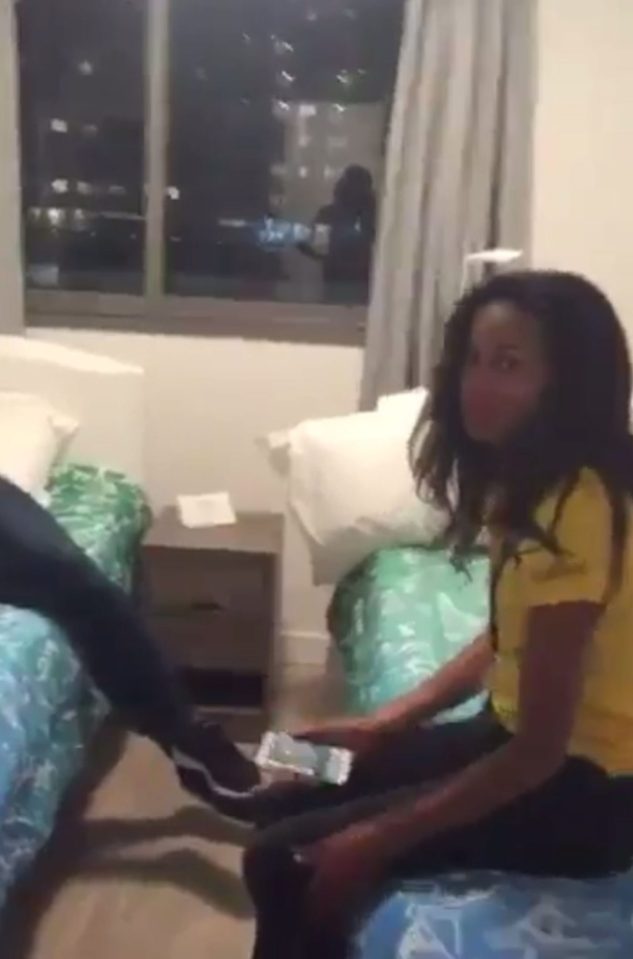 It wasn't supposed to be like this...Jamaican athlete looks despondent on arrival at her Olympic accomodation