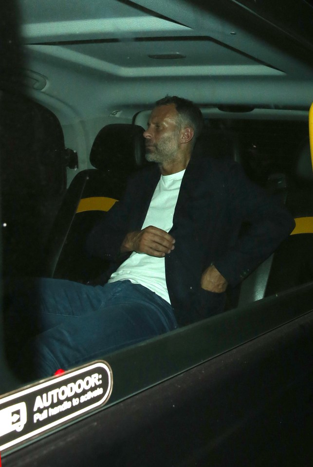 Ryan Giggs for pictured looking a little worse for wear following a night out on Friday