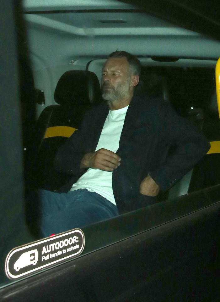 The Manchester United legend spent the night partying at one of London's A-list hot spots 