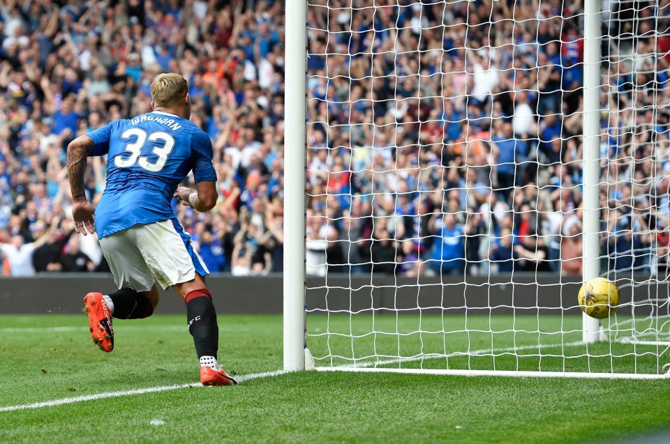  Martyn Waghorn rescued a point for Rangers with a second half equaliser