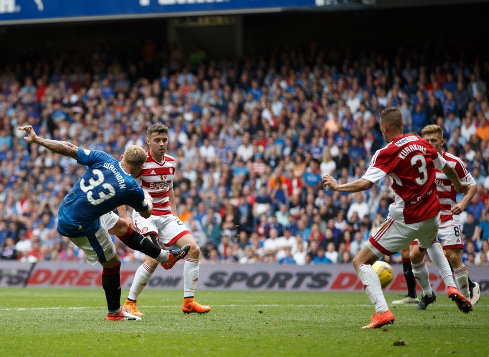  Martyn Waghorn netted for Rangers during their draw against Hamilton