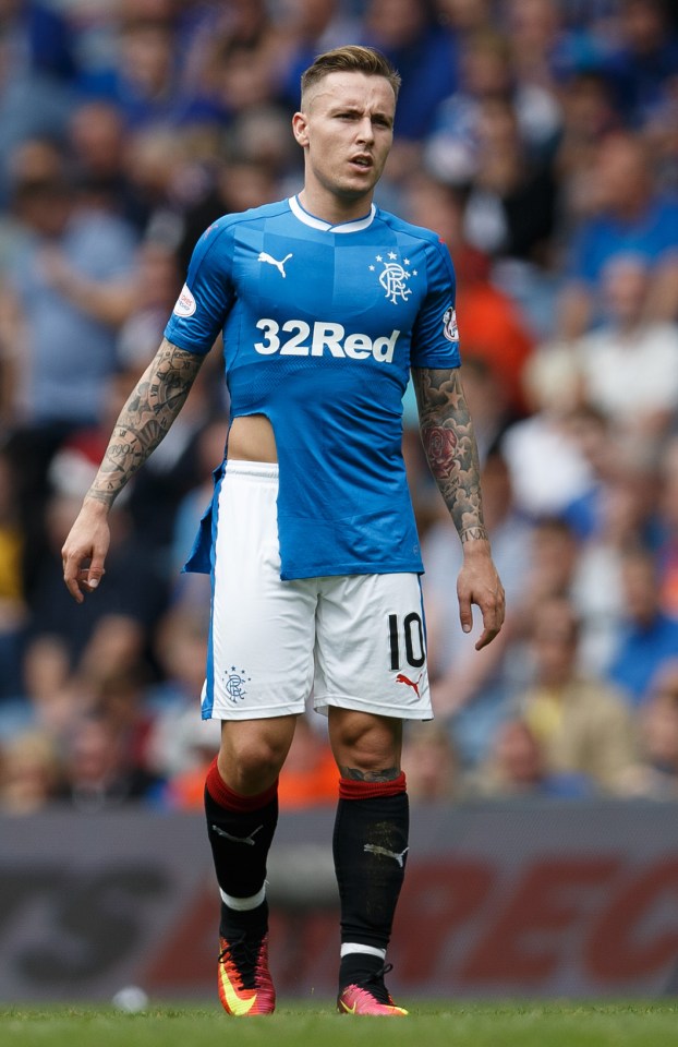  Rangers star Barrie McKay was on the pitch as Rangers drew with Hamilton