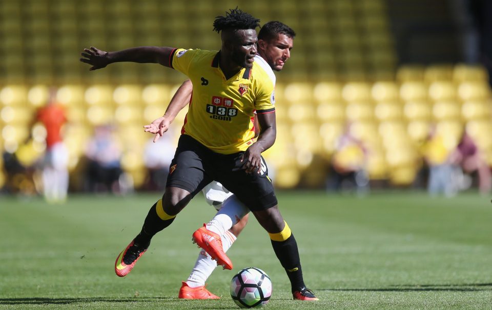 Isaac Success in action for his new club Watford during pre-season