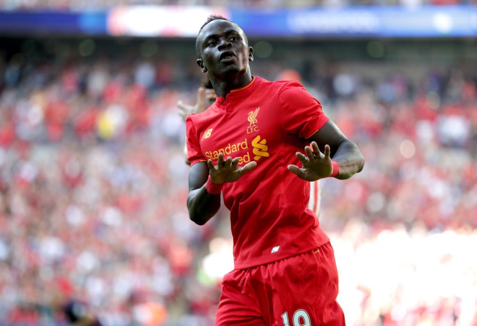  Sadio Mane opened the scoring at Wembley with a brilliant goal