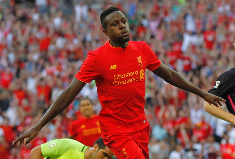  Divock Origi celebrates scoring in the 3-0 rout against Barcelona