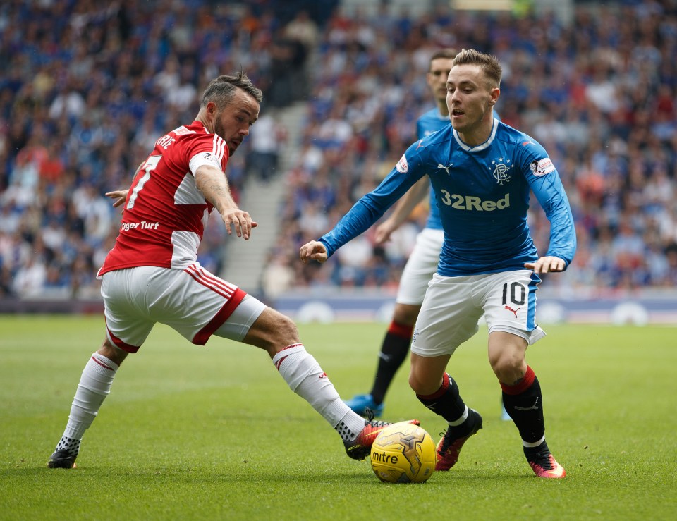  Rangers' Barrie McKay knows the Scottish Premiership is a step up in class