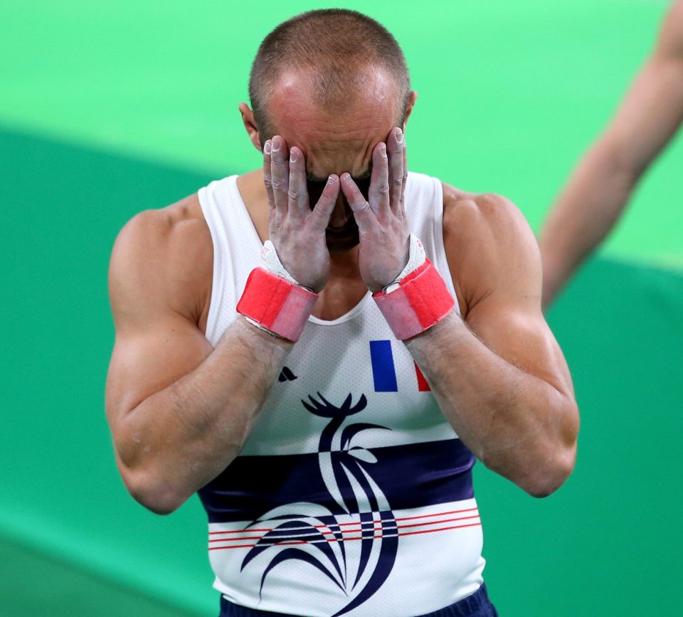  France team-mate Danny Pinheiro is in distress after seeing his friend's broken leg