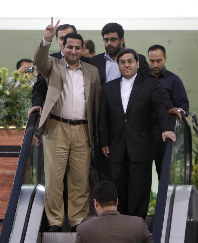 Hero ... Amiri was praised on his return to Tehran as it was believed he had escaped kidnap by US spies