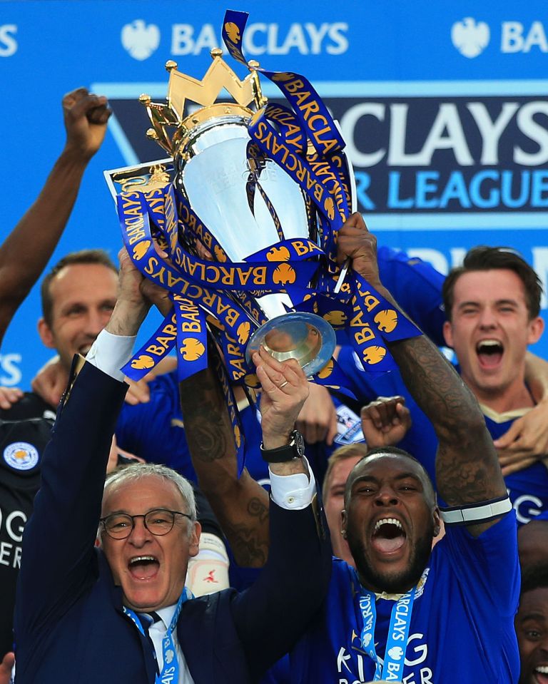  Leicester City winning the Premier League title was the longest odds of the three at 5000/1