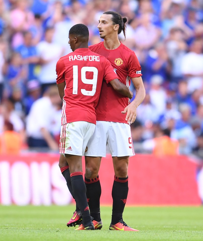 Marcus Rashford is keen to learn from his new striking team-mate Zlatan Ibrahimovic