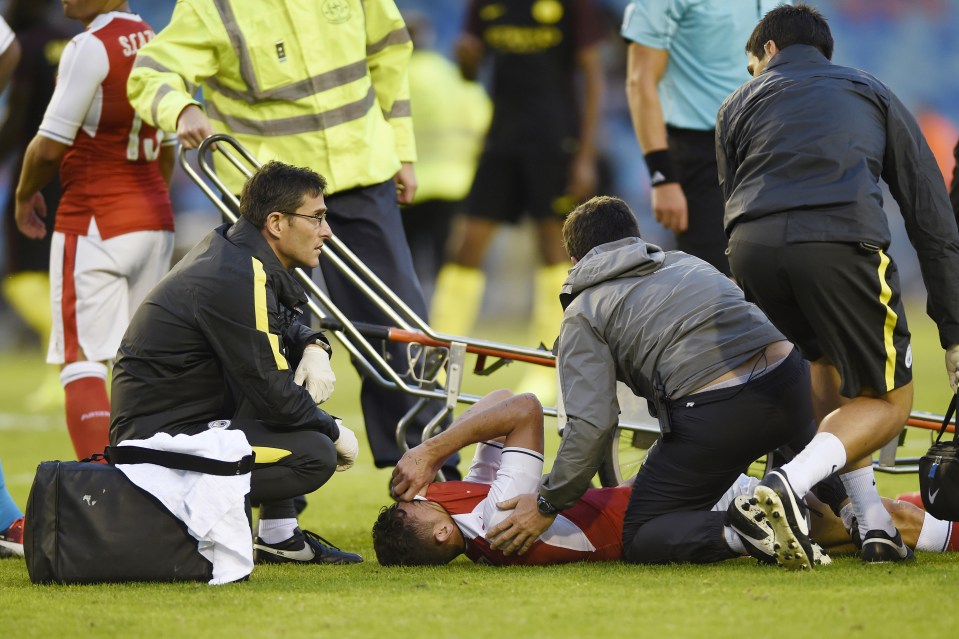 Gabriel injured himself following a clash with Kelechi Iheanacho at the weekend