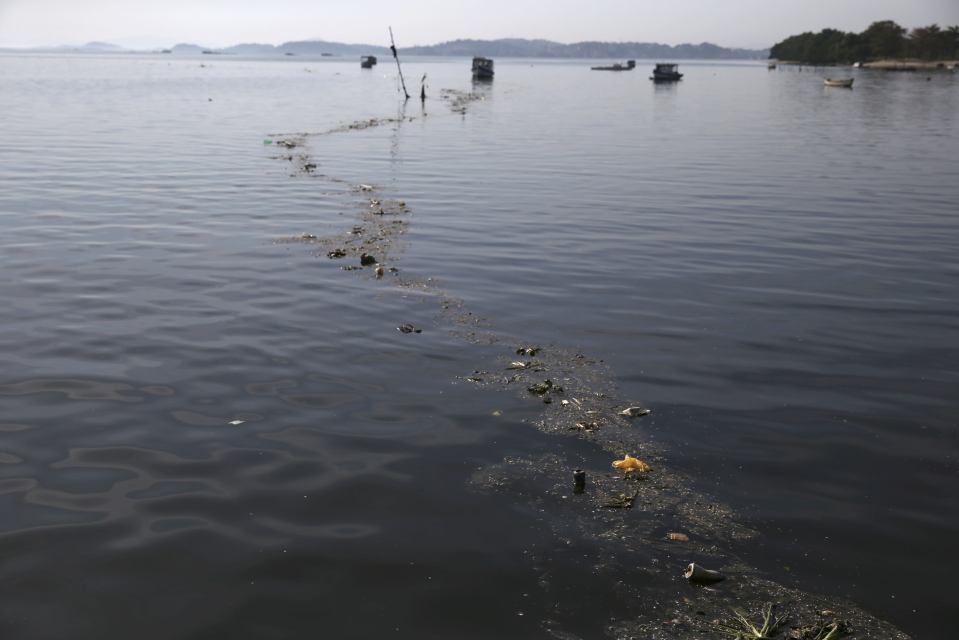 Filthy ... Water quality in Rio has been highly criticised 