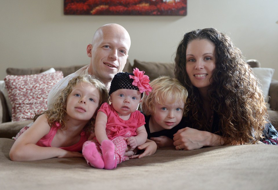 The Short family were found dead in an apparent murder-suicide, police say. Pictured from left is Liana, Mark, Willow, Mark Jr and Megan