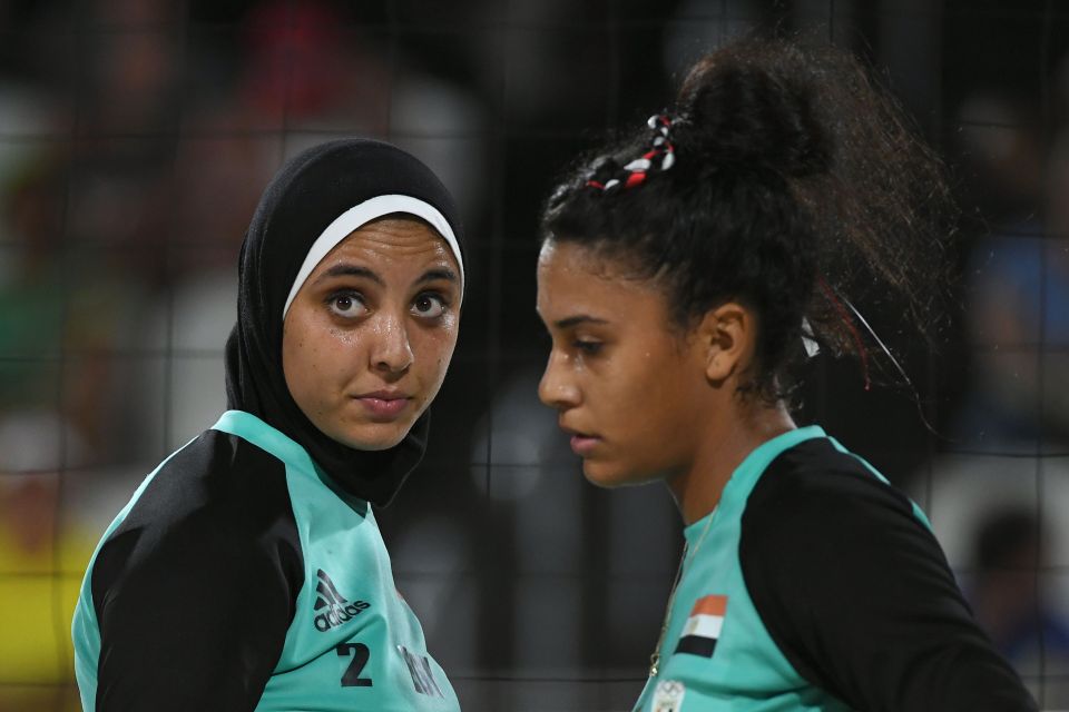  Nada Meawad does not wear a hijab during matches