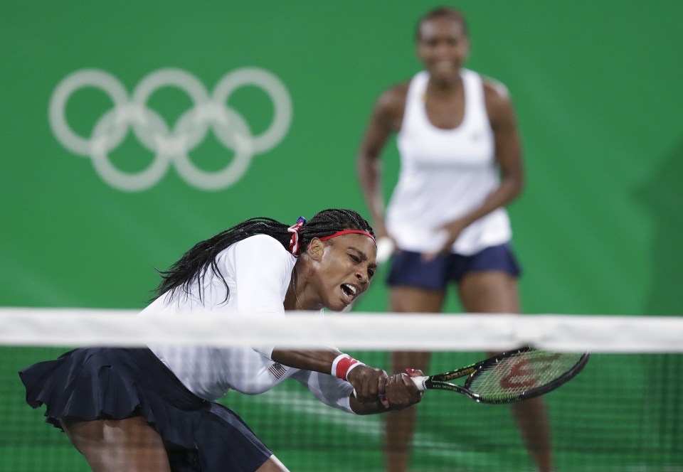 Serena Williams was unable to prevent defeat for the gold medal favourites