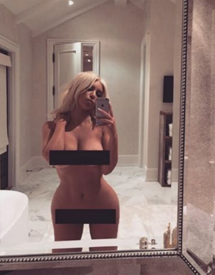  Kim's famous naked selfie is now a Kimoji