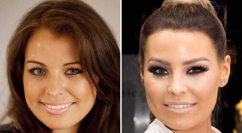 Jess Wright when the show first launched, left, and what she looks like now, right