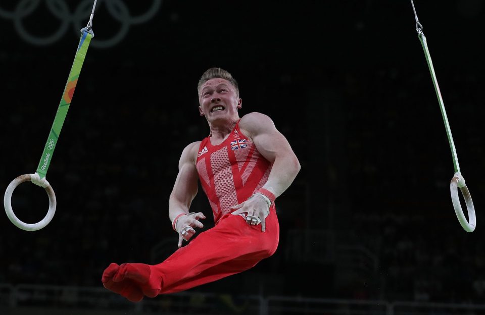  Team GB's Nile Wilson in action during the men's team final at Rio