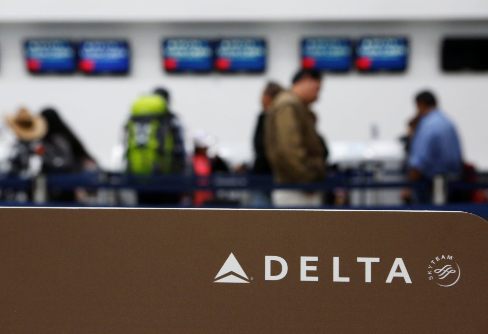 Delta Air Lines check in at Mexico City 