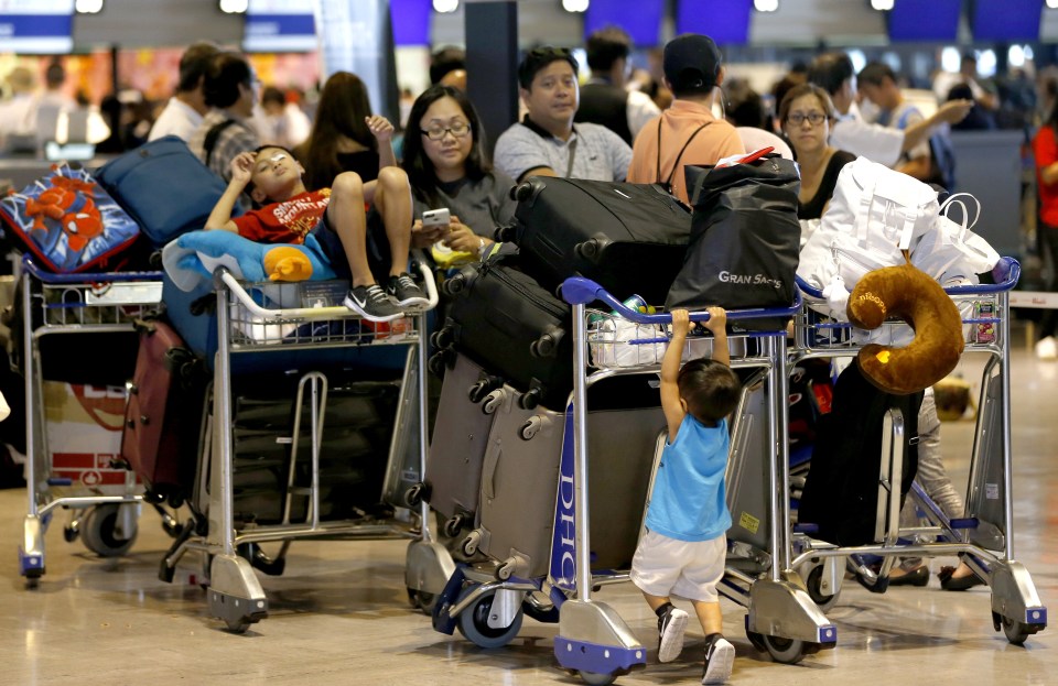 Passengers were once again forced to wait for their flights after residual delays