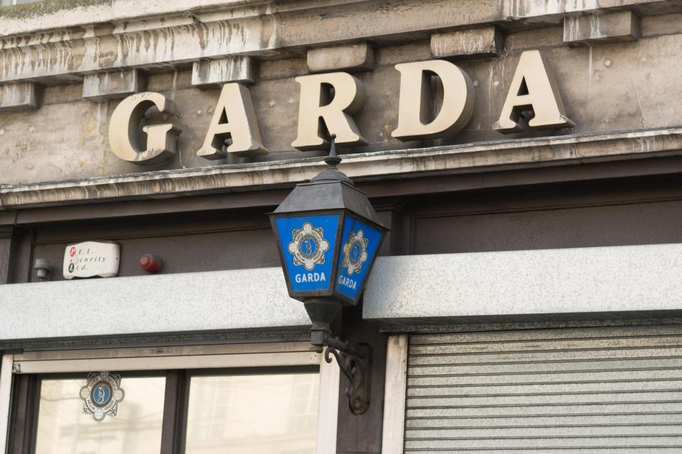 Garda Police sign - Dublin, Ireland