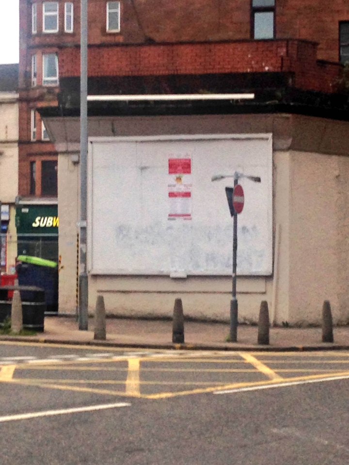  Glasgow City Council covered up the initial graffiti quickly