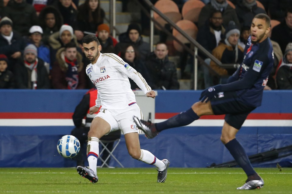 Ghezzal in a French Cup clash with PSG last season