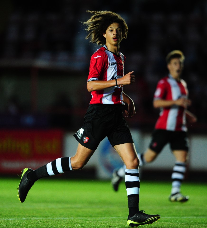 Ethan Ampadu wowed on his debut for Exeter last night aged just 15 year old - and is only playing because he on his school holidays