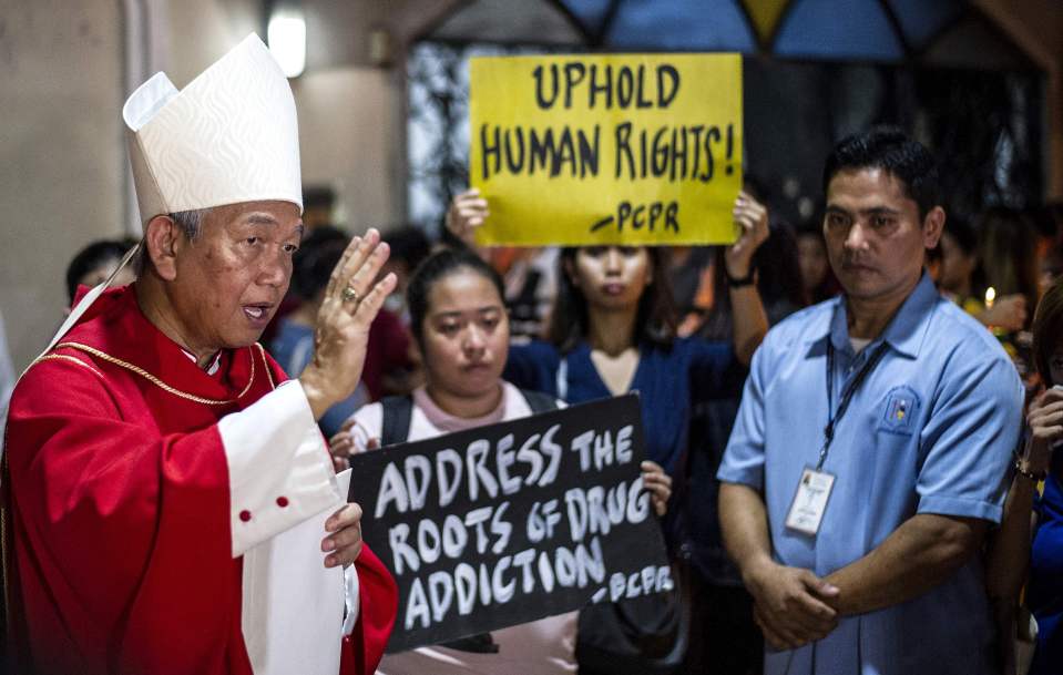  Calls for softer policy mounting ... activists in the Philippines, as well as internationally, beg President Duterte to end 'bloody war'