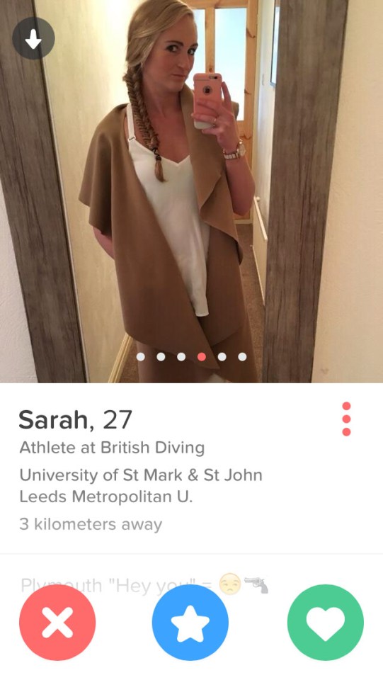 Team GB diver Sarah Barrow is using Tinder