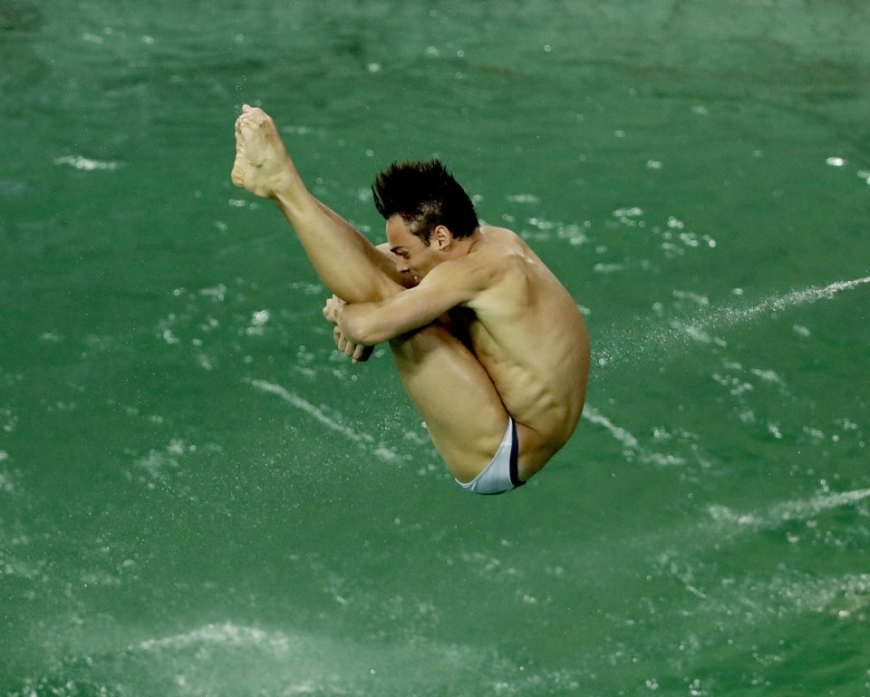 Tom Daley has revealed the green diving pool was shut this morning