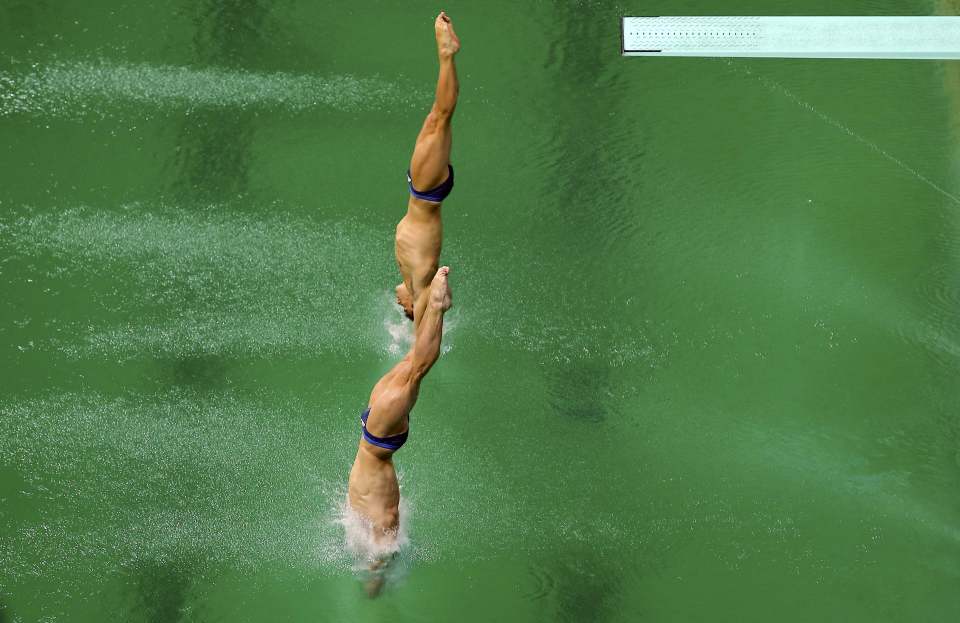 Jack Laugher and Chris Mears dive into the controversial green pool