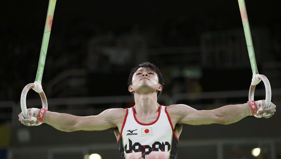  Japan legend Kohei Uchimura shows his grace and power on the rings